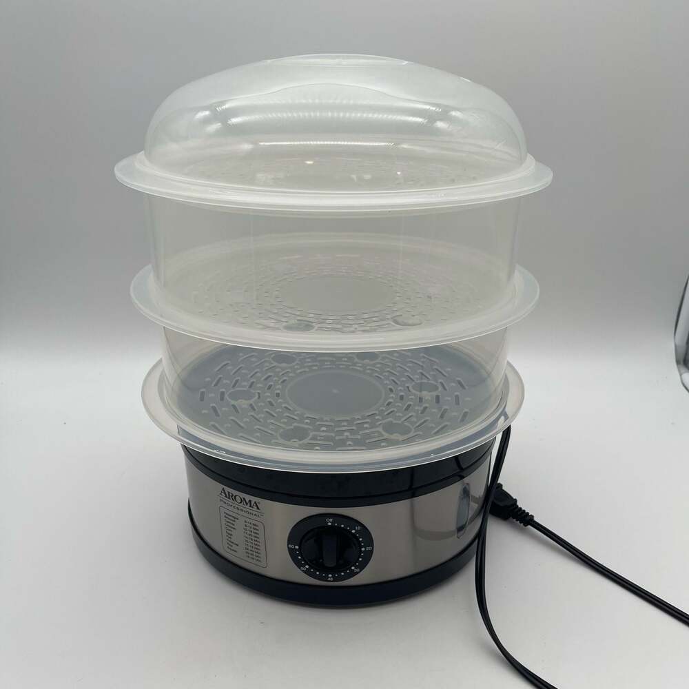 Aroma Professional‎ 5-Quart 2-Tier Electric Food Steamer AFS-186